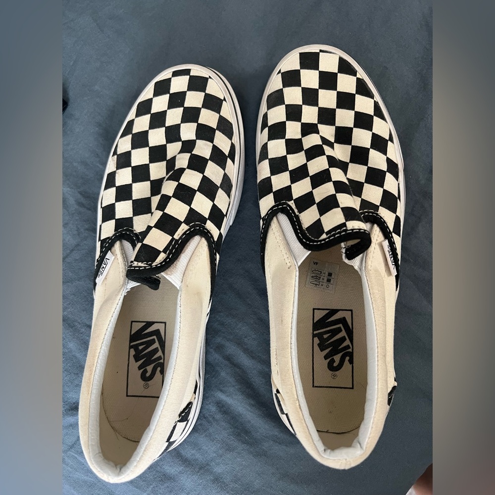 Checkered Vans - Size 7